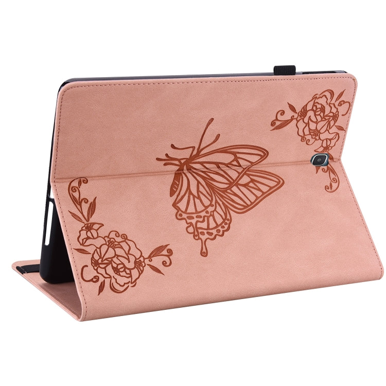 For Samsung Galaxy Tab A 9.7 T550 T555 Butterfly Flower Embossed Leather Tablet Case