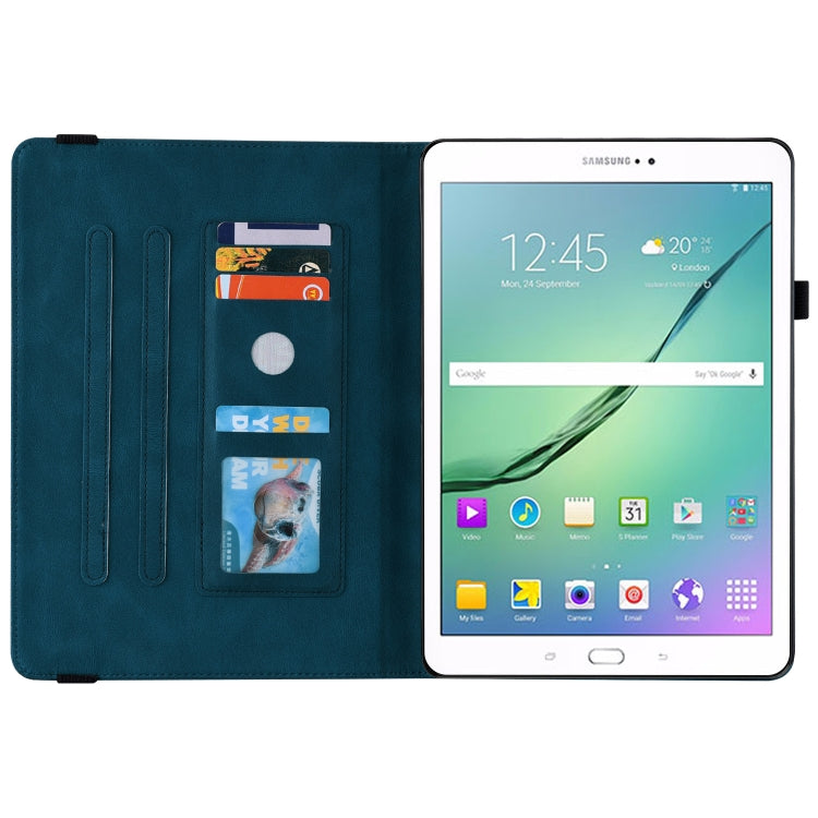 For Samsung Galaxy Tab S2 9.7 T810 T815 Butterfly Flower Embossed Leather Tablet Case