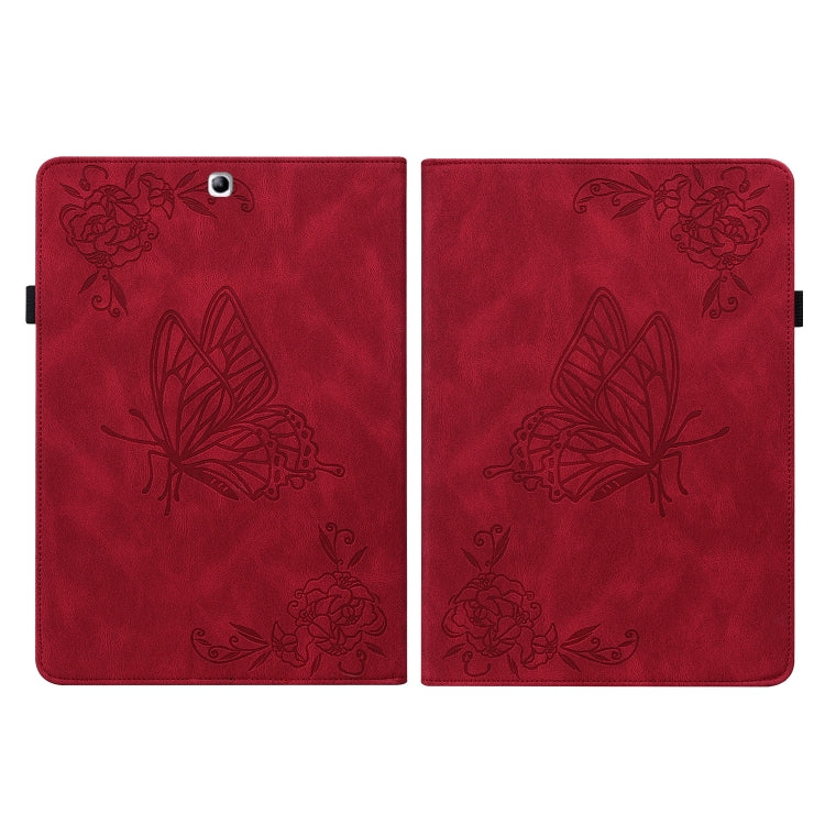 For Samsung Galaxy Tab S2 9.7 T810 T815 Butterfly Flower Embossed Leather Tablet Case