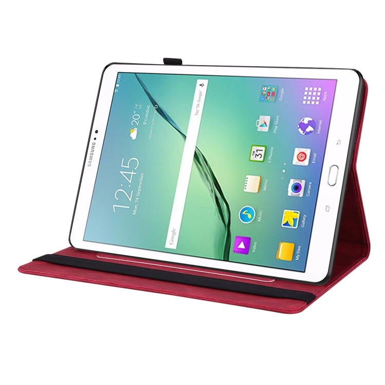 For Samsung Galaxy Tab S2 9.7 T810 T815 Butterfly Flower Embossed Leather Tablet Case