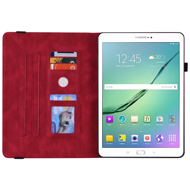 For Samsung Galaxy Tab S2 9.7 T810 T815 Butterfly Flower Embossed Leather Tablet Case