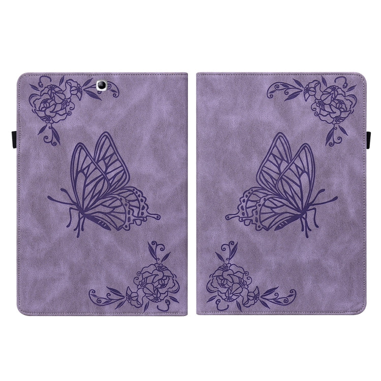 For Samsung Galaxy Tab S2 9.7 T810 T815 Butterfly Flower Embossed Leather Tablet Case
