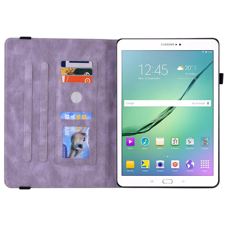 For Samsung Galaxy Tab S2 9.7 T810 T815 Butterfly Flower Embossed Leather Tablet Case
