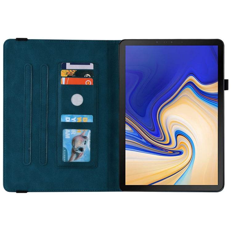 For Samsung Galaxy Tab S4 10.5 SM-T830 Butterfly Flower Embossed Leather Tablet Case