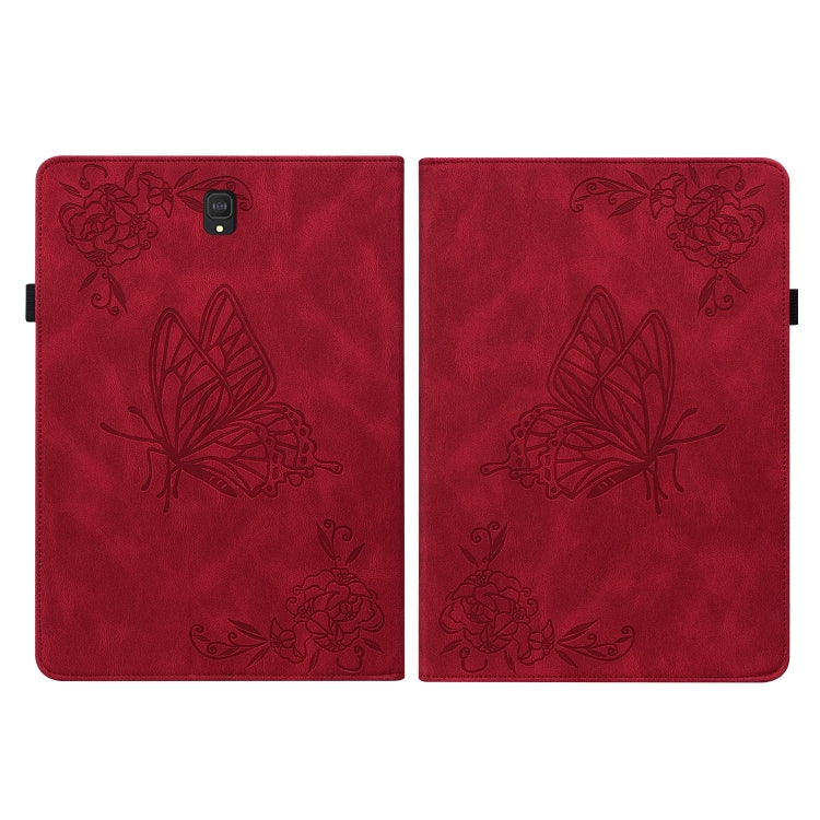 For Samsung Galaxy Tab S4 10.5 SM-T830 Butterfly Flower Embossed Leather Tablet Case