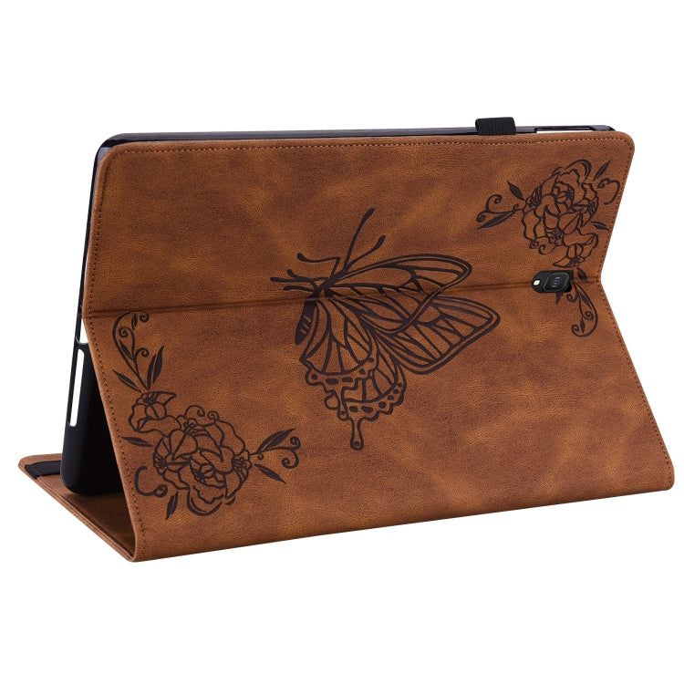 For Samsung Galaxy Tab S4 10.5 SM-T830 Butterfly Flower Embossed Leather Tablet Case