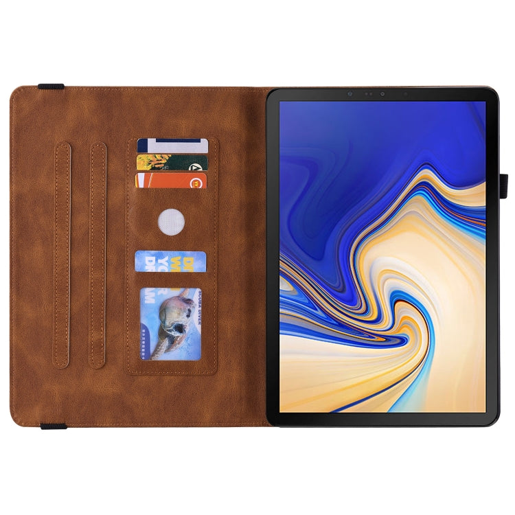 For Samsung Galaxy Tab S4 10.5 SM-T830 Butterfly Flower Embossed Leather Tablet Case
