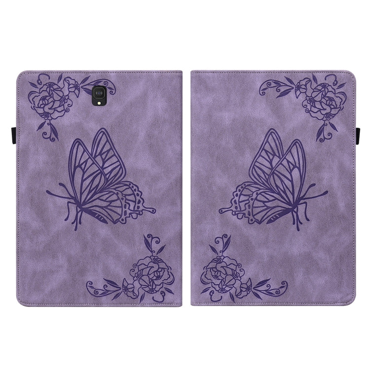 For Samsung Galaxy Tab S4 10.5 SM-T830 Butterfly Flower Embossed Leather Tablet Case