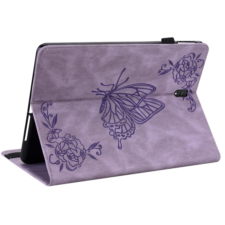 For Samsung Galaxy Tab S4 10.5 SM-T830 Butterfly Flower Embossed Leather Tablet Case
