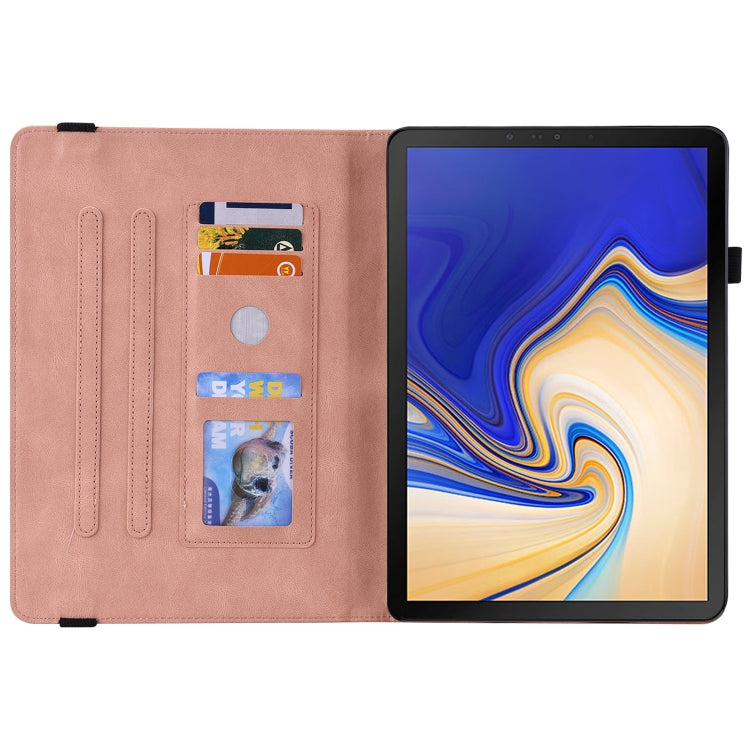 For Samsung Galaxy Tab S4 10.5 SM-T830 Butterfly Flower Embossed Leather Tablet Case