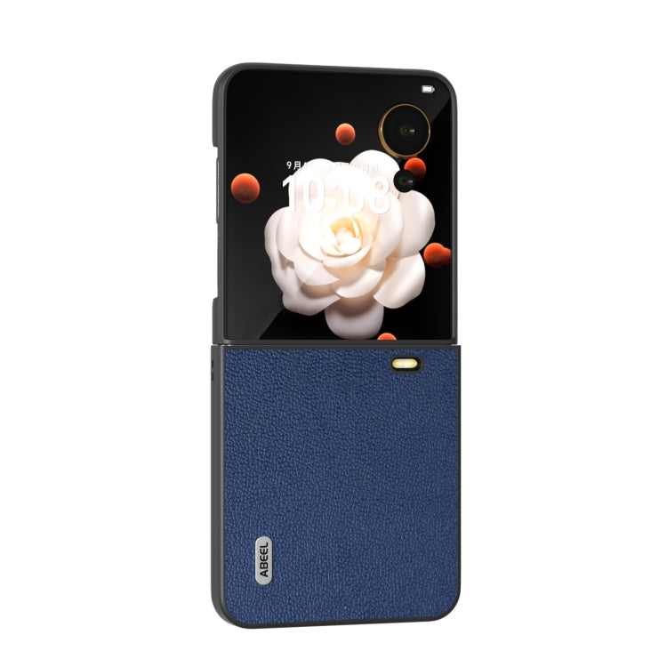 For Honor Magic V Flip ABEEL Genuine Leather Luolai Series Phone Case