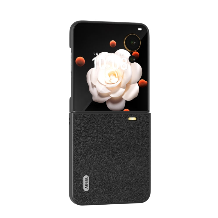 For Honor Magic V Flip ABEEL Genuine Leather Luolai Series Phone Case