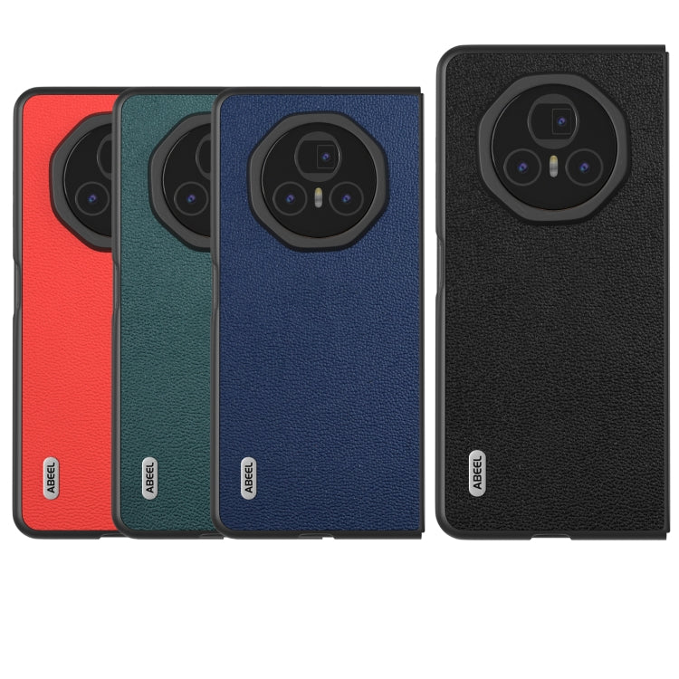 For Honor Magic V3 ABEEL Genuine Leather Luolai Series Phone Case