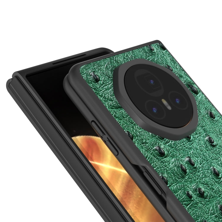 For Honor Magic V3 ABEEL Genuine Leather Ostrich Texture Phone Case