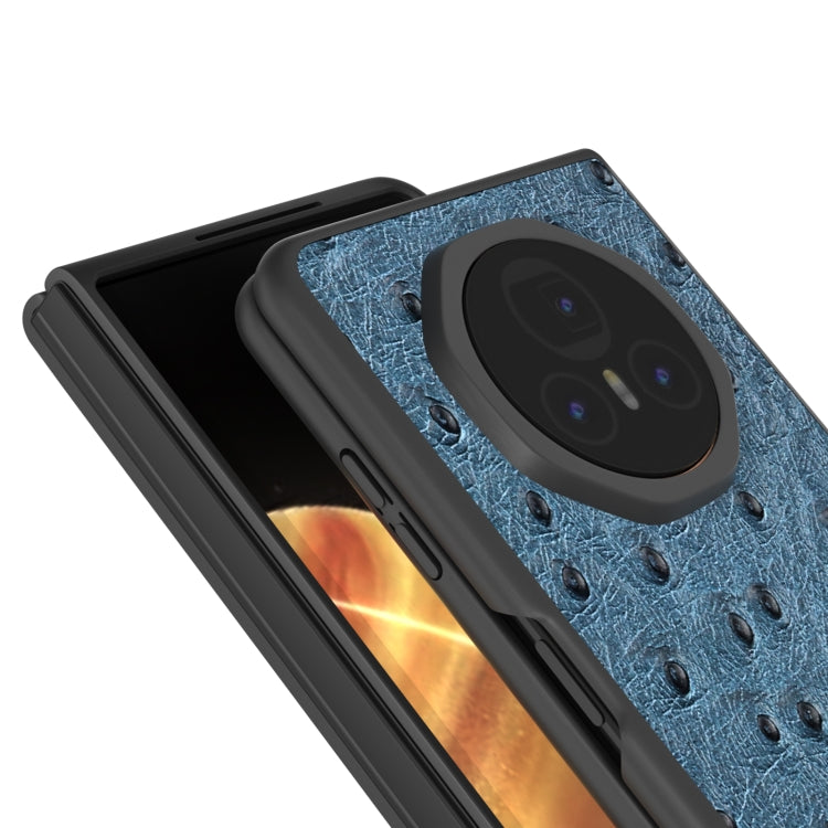 For Honor Magic V3 ABEEL Genuine Leather Ostrich Texture Phone Case