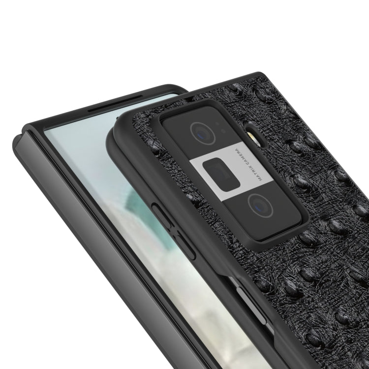 For Honor Magic Vs3 ABEEL Genuine Leather Ostrich Texture Phone Case
