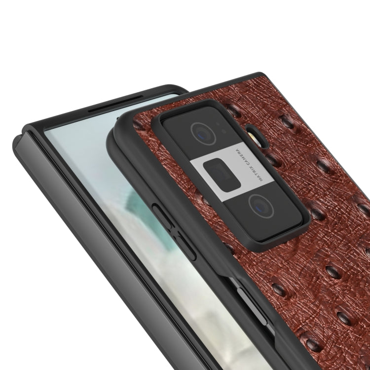 For Honor Magic Vs3 ABEEL Genuine Leather Ostrich Texture Phone Case