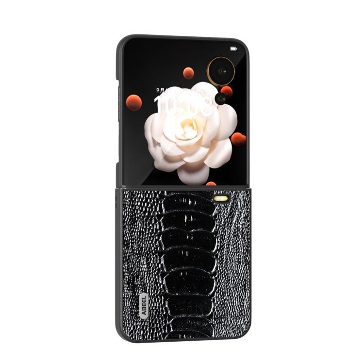 For Honor Magic V Flip ABEEL Genuine Leather Weilai Series Phone Case