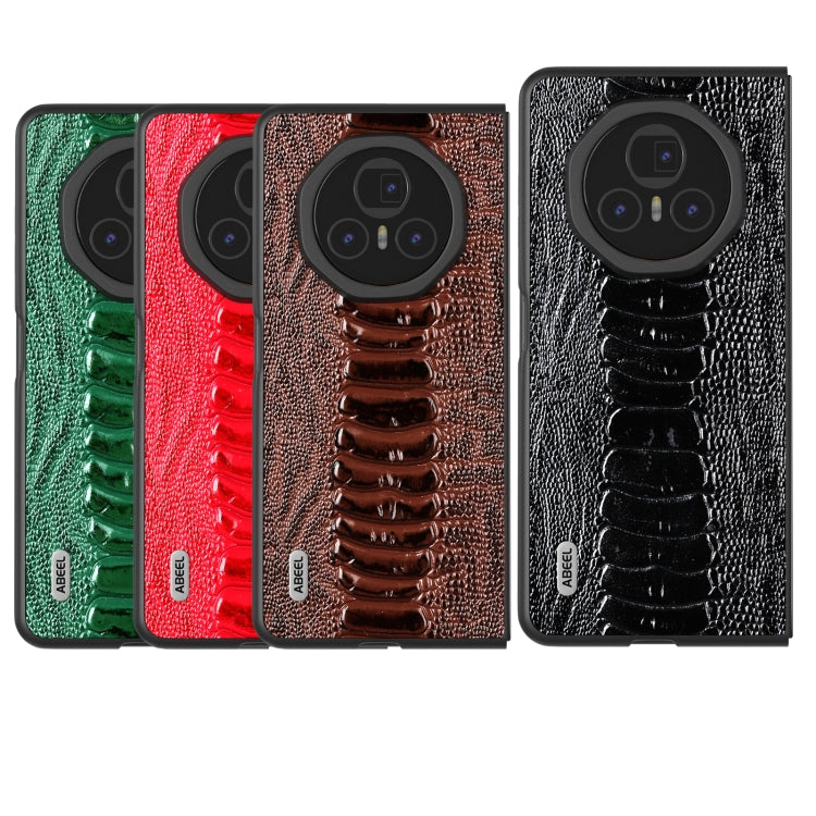 For Honor Magic V3 ABEEL Genuine Leather Weilai Series Phone Case