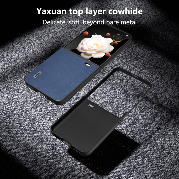 For Honor Magic V Flip ABEEL Genuine Leather Xiaoya Series Phone Case