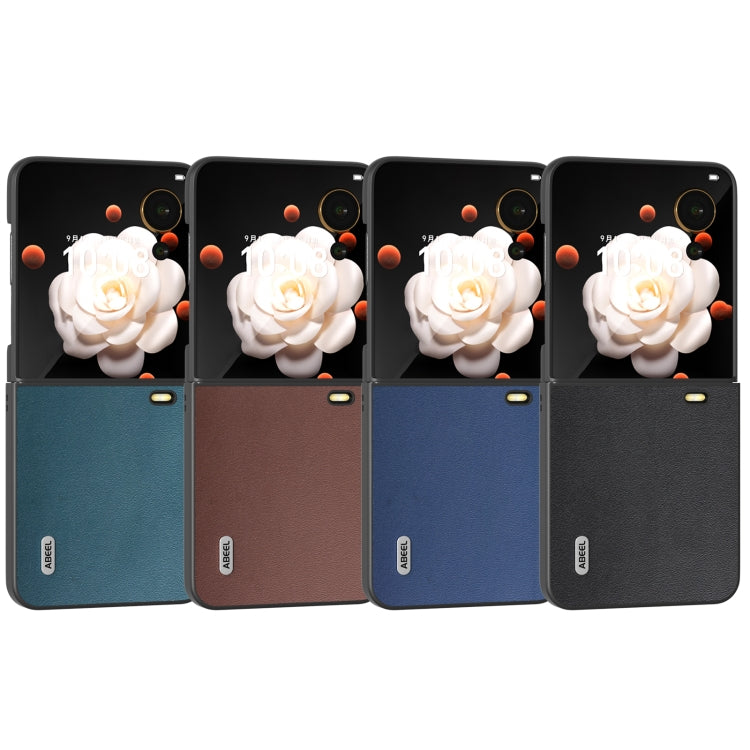 For Honor Magic V Flip ABEEL Genuine Leather Xiaoya Series Phone Case
