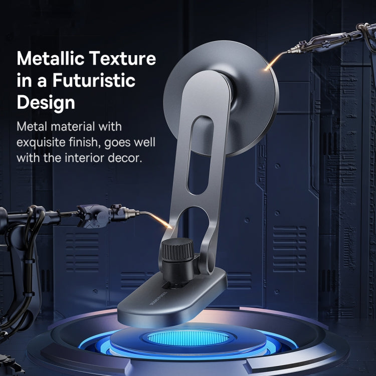 Baseus T-Space Metal Folding Car Mount Magnetic Phone Hoder(Silver)