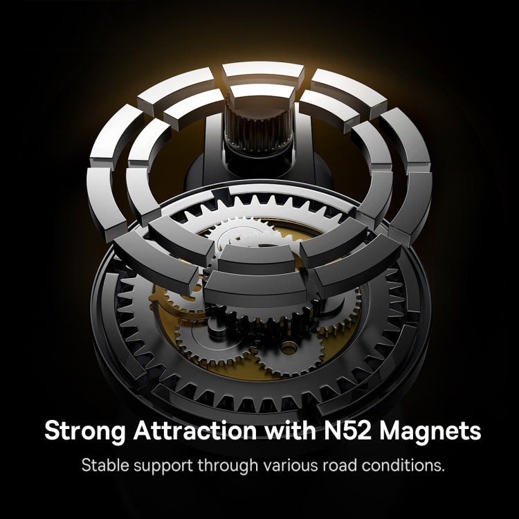 Baseus T-Space Metal Folding Car Mount Magnetic Phone Hoder(Silver)