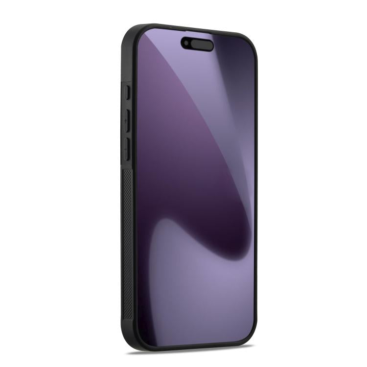 For iPhone 17 Pro Max LC.IMEEKE 3 in 1 Carbon Fiber Texture Shockproof Phone Case - Black