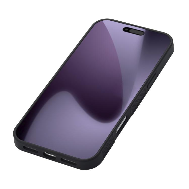 For iPhone 17 Pro Max LC.IMEEKE 3 in 1 Carbon Fiber Texture Shockproof Phone Case - Black