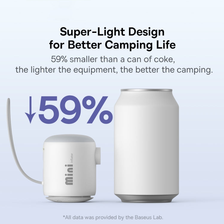 Baseus PocketGo Outdoor Camping Mini Portable Air Pump(White)