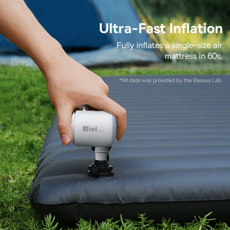 Baseus PocketGo Outdoor Camping Mini Portable Air Pump(White)