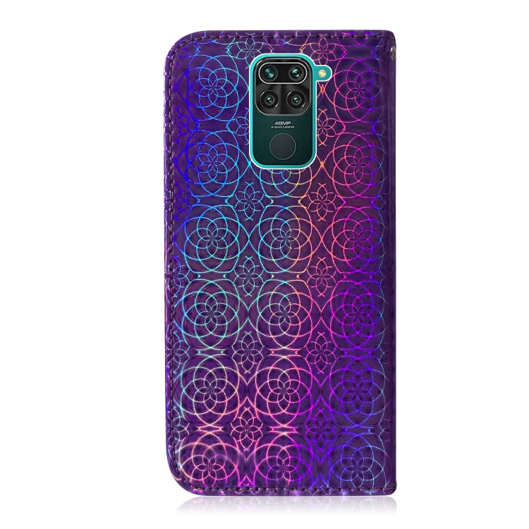 For Xiaomi Redmi Note 9 / 10X 4G Solid Color Colorful Magnetic Buckle Horizontal Flip PU Leather Case with Holder & Card Slots & Wallet & Lanyard
