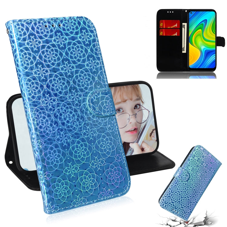 For Xiaomi Redmi Note 9 / 10X 4G Solid Color Colorful Magnetic Buckle Horizontal Flip PU Leather Case with Holder & Card Slots & Wallet & Lanyard