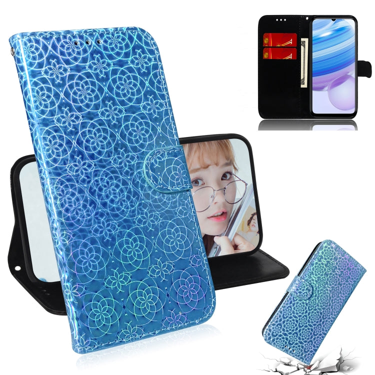 For Xiaomi Redmi 10X Pro 5G Solid Color Colorful Magnetic Buckle Horizontal Flip PU Leather Case with Holder & Card Slots & Wallet & Lanyard