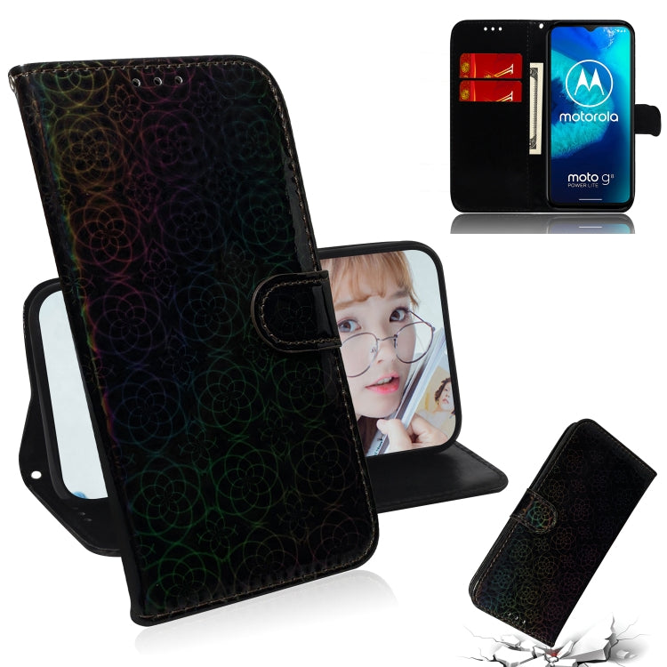 For Motorola Moto G8 Power Lite Solid Color Colorful Magnetic Buckle Horizontal Flip PU Leather Case with Holder & Card Slots & Wallet & Lanyard