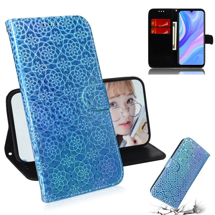 For Huawei P Smart S / Enjoy 10s / Y8p Solid Color Colorful Magnetic Buckle Horizontal Flip PU Leather Case with Holder & Card Slots & Wallet & Lanyard