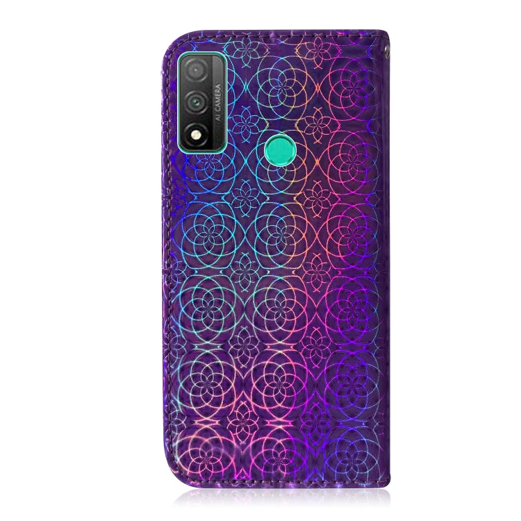 For Huawei P smart 2020 Solid Color Colorful Magnetic Buckle Horizontal Flip PU Leather Case with Holder & Card Slots & Wallet & Lanyard