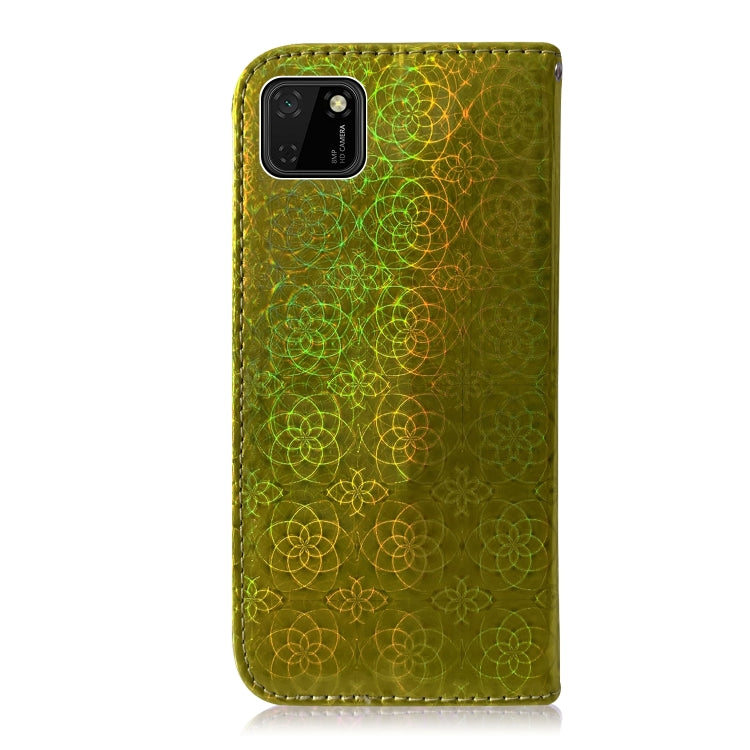 For Huawei Y5p Solid Color Colorful Magnetic Buckle Horizontal Flip PU Leather Case with Holder & Card Slots & Wallet & Lanyard