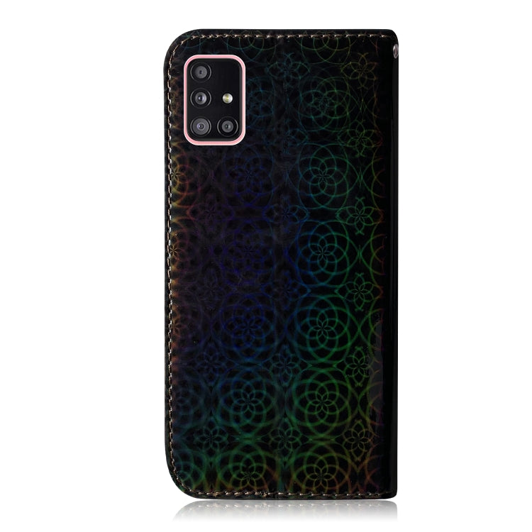 For Samsung Galaxy A51 5G Solid Color Colorful Magnetic Buckle Horizontal Flip PU Leather Case with Holder & Card Slots & Wallet & Lanyard