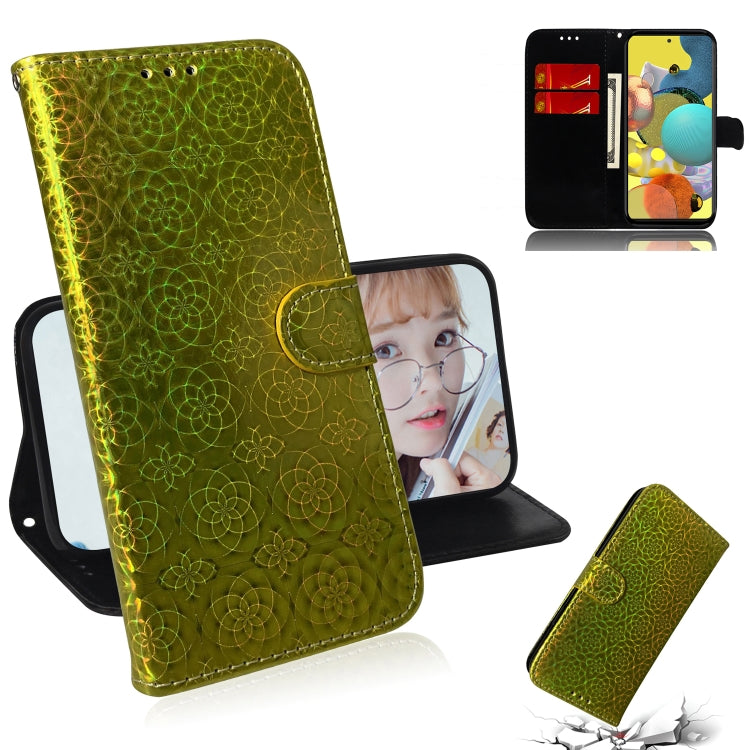 For Samsung Galaxy A51 5G Solid Color Colorful Magnetic Buckle Horizontal Flip PU Leather Case with Holder & Card Slots & Wallet & Lanyard