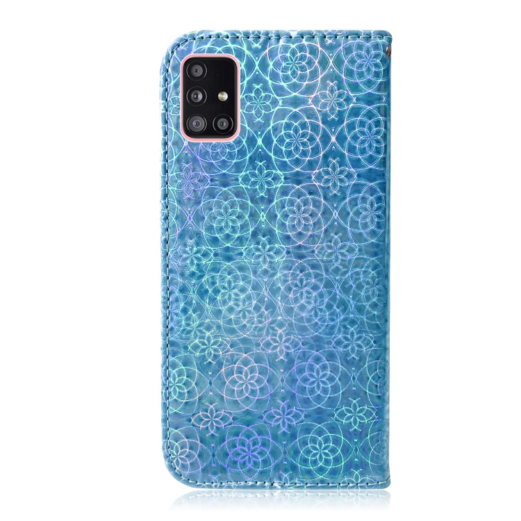 For Samsung Galaxy A51 5G Solid Color Colorful Magnetic Buckle Horizontal Flip PU Leather Case with Holder & Card Slots & Wallet & Lanyard