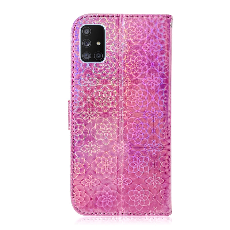 For Samsung Galaxy A71 5G Solid Color Colorful Magnetic Buckle Horizontal Flip PU Leather Case with Holder & Card Slots & Wallet & Lanyard