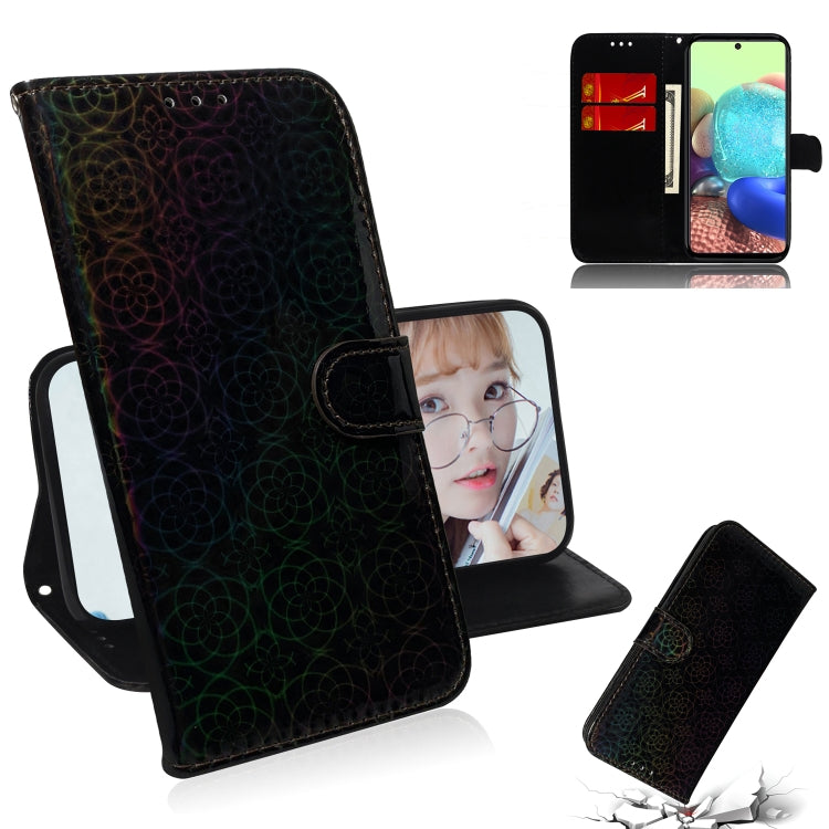 For Samsung Galaxy A71 5G Solid Color Colorful Magnetic Buckle Horizontal Flip PU Leather Case with Holder & Card Slots & Wallet & Lanyard