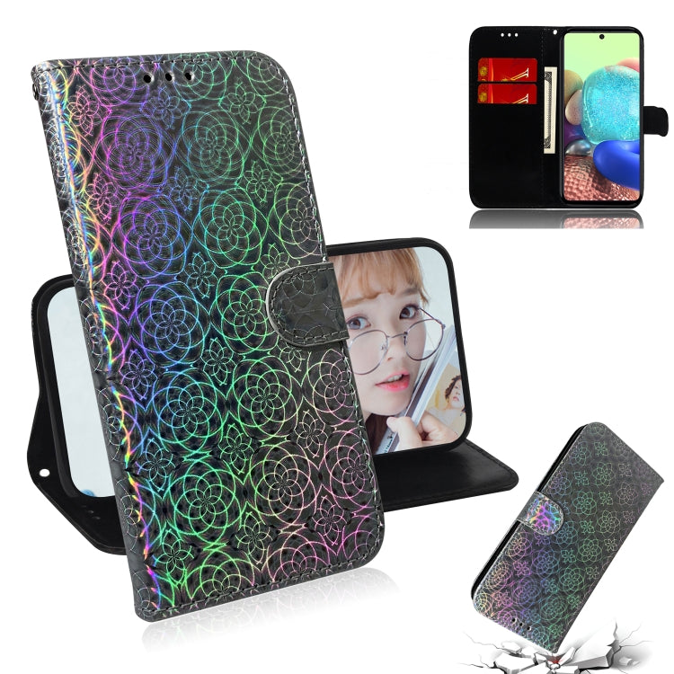 For Samsung Galaxy A71 5G Solid Color Colorful Magnetic Buckle Horizontal Flip PU Leather Case with Holder & Card Slots & Wallet & Lanyard