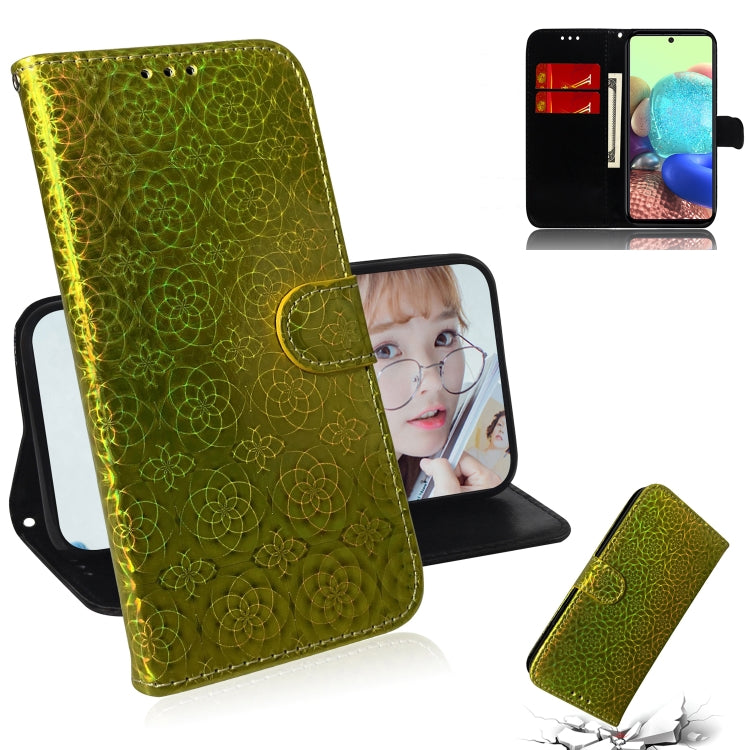 For Samsung Galaxy A71 5G Solid Color Colorful Magnetic Buckle Horizontal Flip PU Leather Case with Holder & Card Slots & Wallet & Lanyard