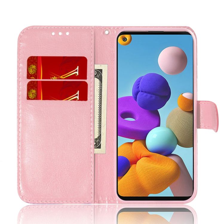 For Samsung Galaxy A21s Solid Color Colorful Magnetic Buckle Horizontal Flip PU Leather Case with Holder & Card Slots & Wallet & Lanyard