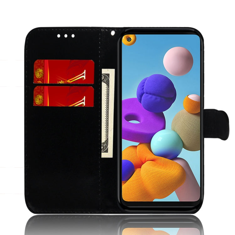 For Samsung Galaxy A21s Solid Color Colorful Magnetic Buckle Horizontal Flip PU Leather Case with Holder & Card Slots & Wallet & Lanyard