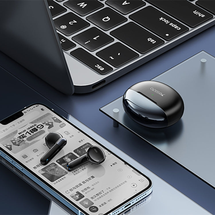 Yesido TWS12 TWS True Wireless Bluetooth Noise Reduction Earphone(Black)