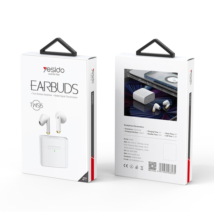 Yesido TWS15 Square True Wireless Bluetooth Noise Reduction Earphone