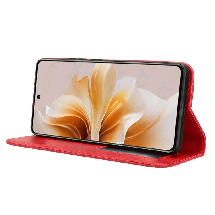 For OPPO A3 Pro 5G Magnetic Buckle Retro Texture Leather Phone Case